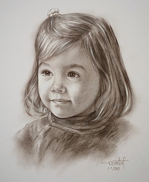 portret klein meisje